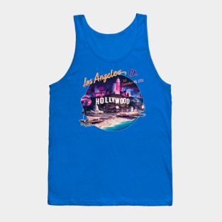 Los Angeles, California Souvenir Vintage Nostalgic Cityscape tee Tank Top